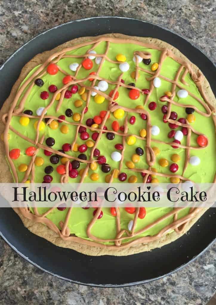 Halloween Candy Cookie Cake ~ #12Days Of Halloween Recipes