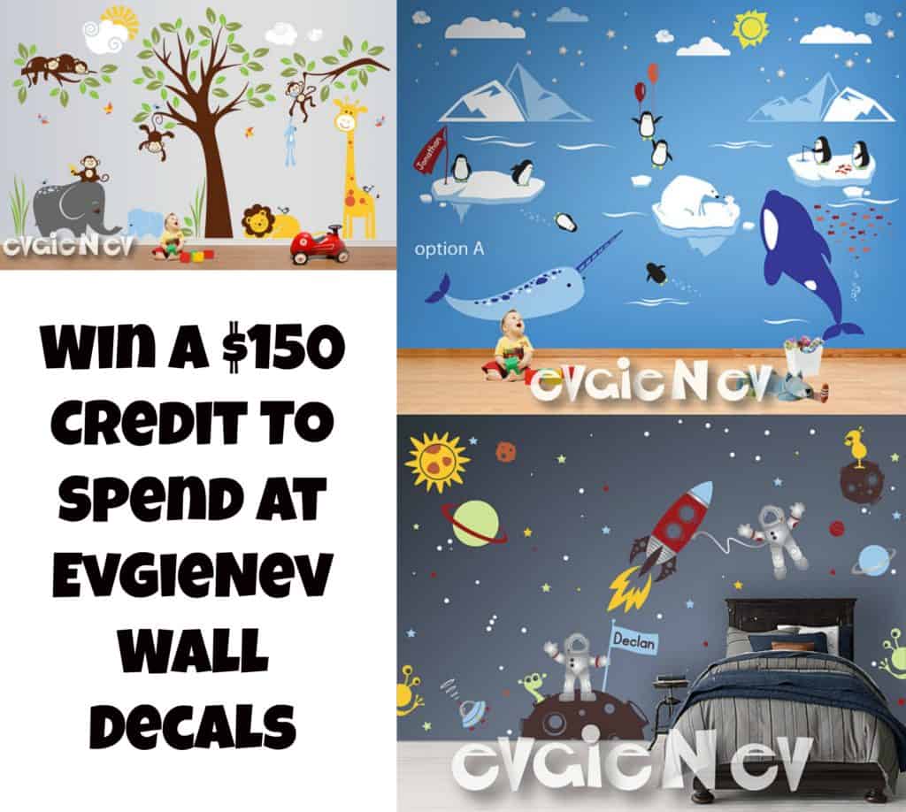 Need To Decorate A Room? Win A $150 Credit To Spend At EvgieNev Wall Decals #WallDecals
