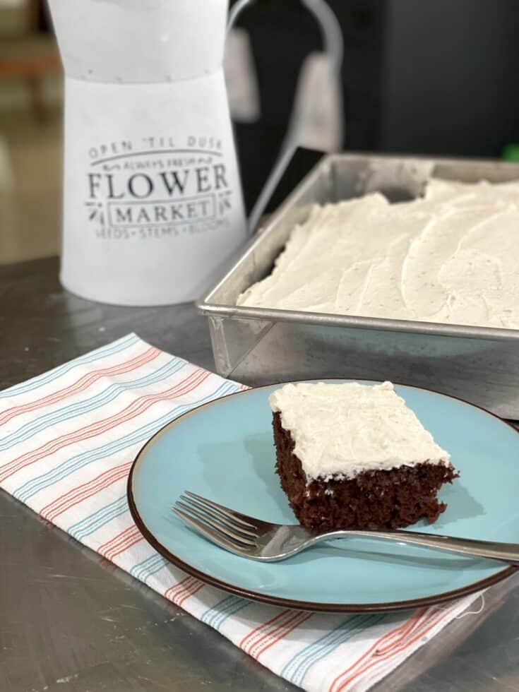 Make this Vanilla Frosting Without Powdered Sugar the next time you make a cake or cupcakes. It's so light and fluffy and delicious!