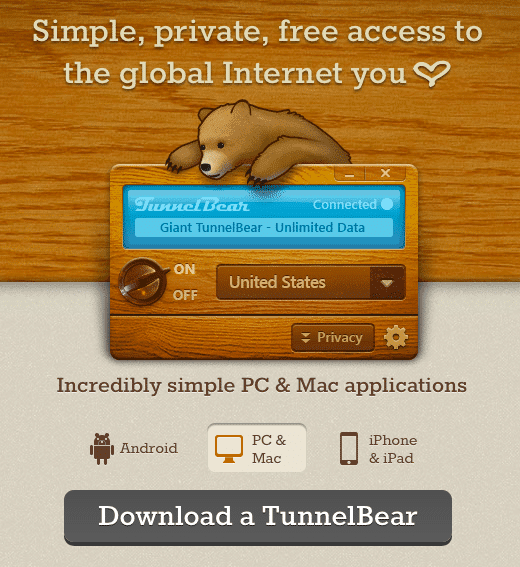 TunnelBear Sponsored