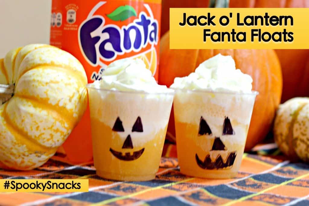 Jack O Lantern Floats - Halloween Recipe