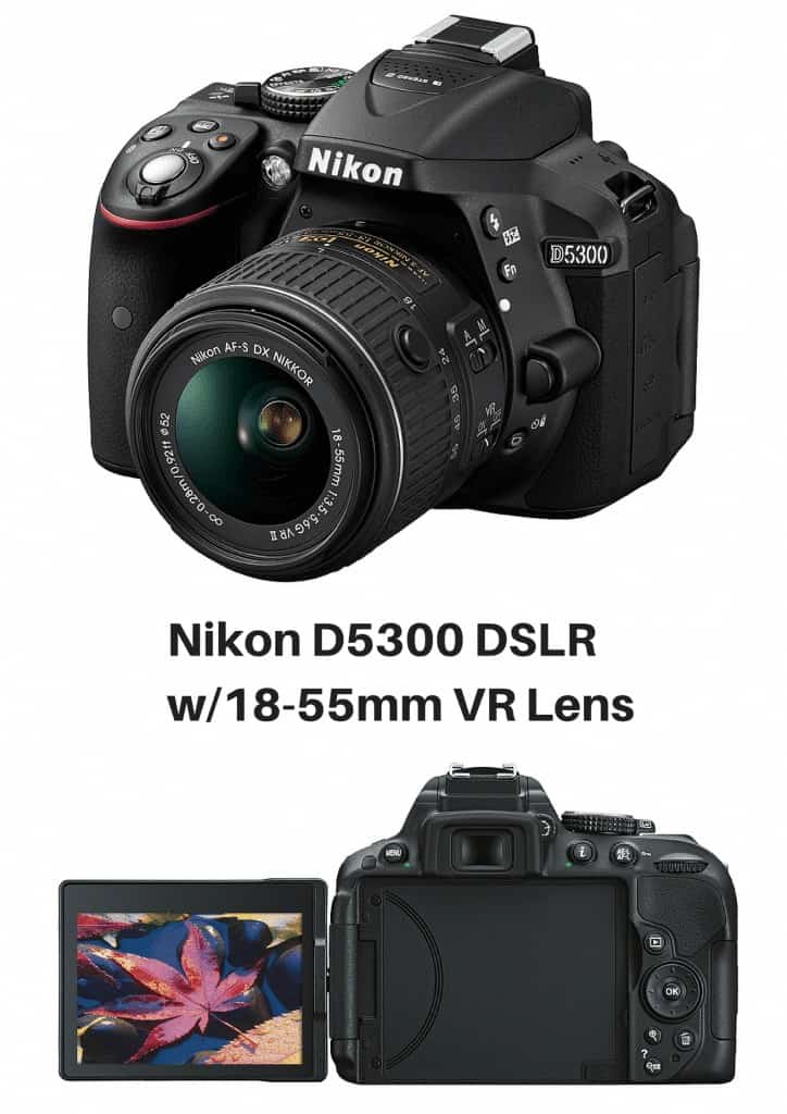 Nikon D5300 DSLR w-18-55mm VR Lens