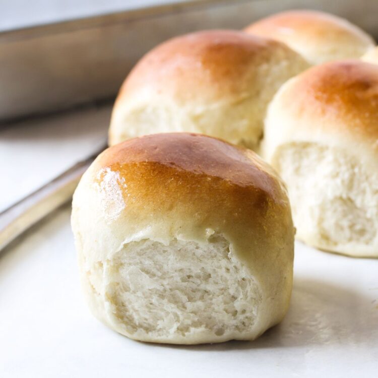 Are you looking for the best bread machine rolls? This is such an easy recipe! We have these buttery homemade dinner rolls at every holiday meal and special occasion.