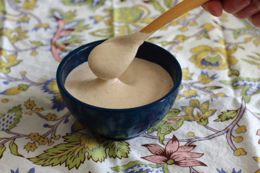 Enjoy this Japanese white sauce recipe (also known as Yum Yum sauce) with your favorite food. It comes together in about 5 minutes but tastes best when you let it sit overnight! 
