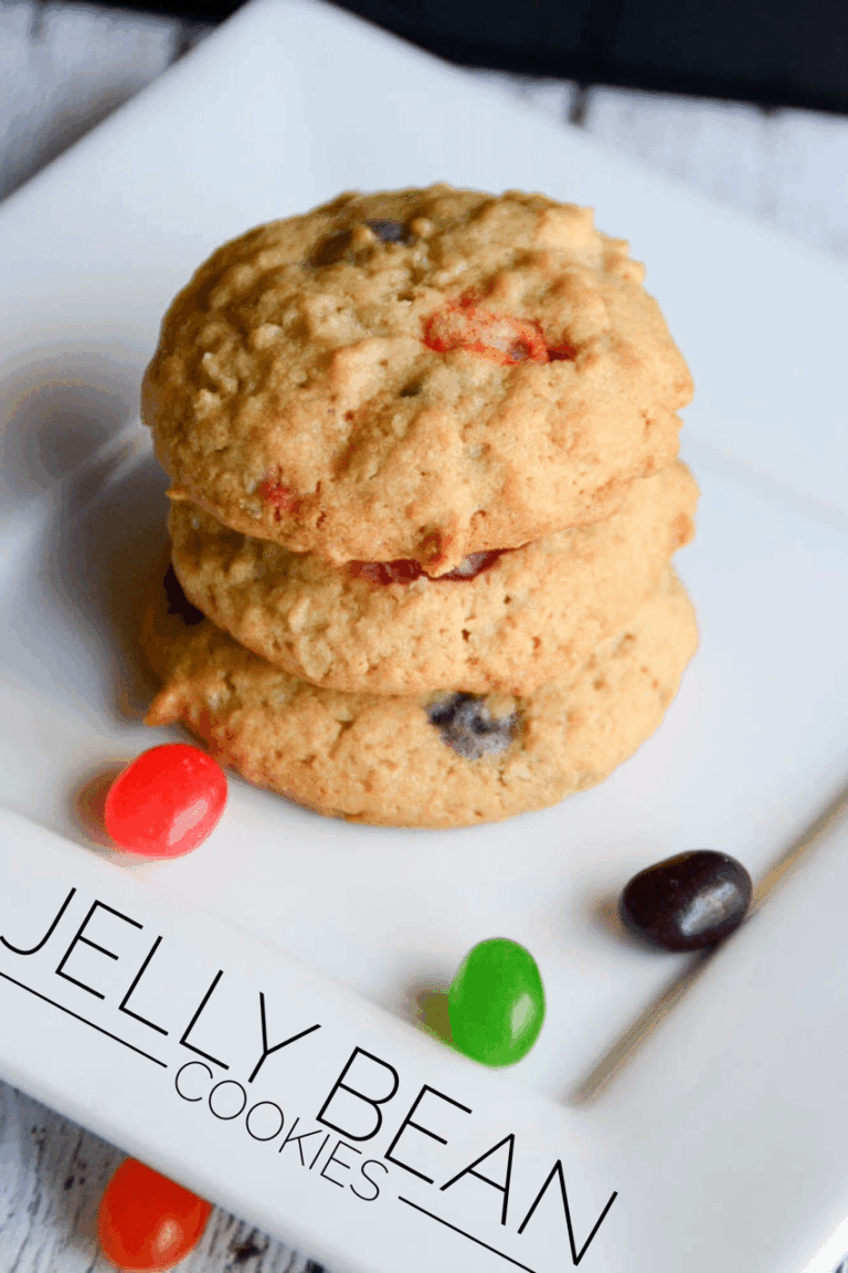 Jelly Bean Cookies These Simple Easter Desserts use your favorite jelly beans to add a chewy texture and bright colors to a classic cookie base.