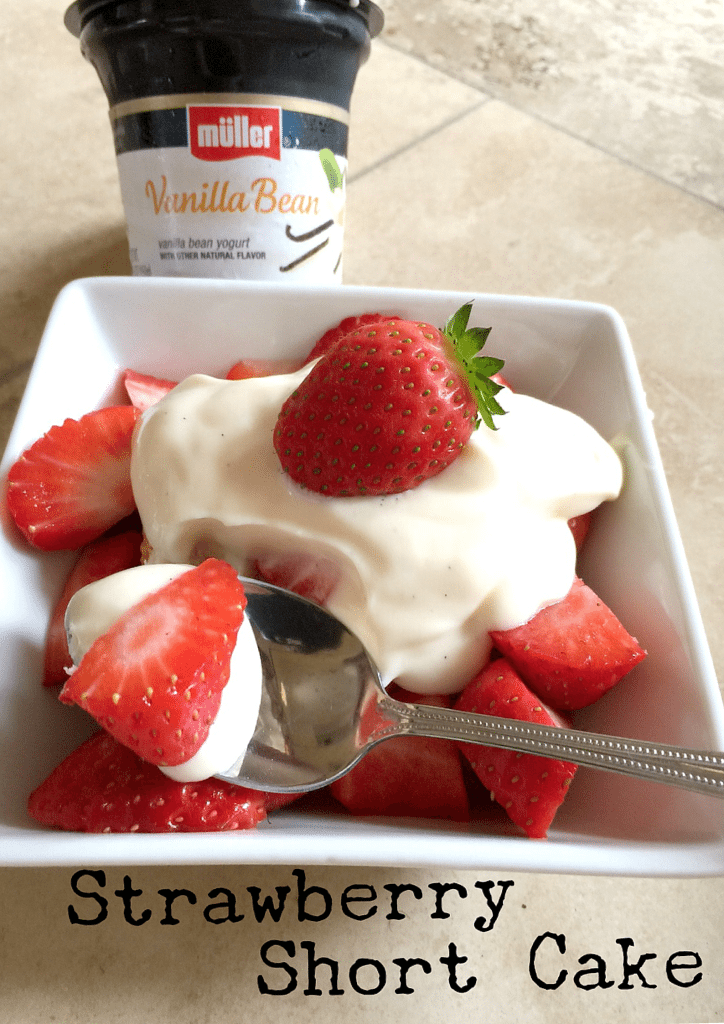 Strawberry Short Cake Recipe @MullerQuaker @Walmart #MullerMoment  #Ad 