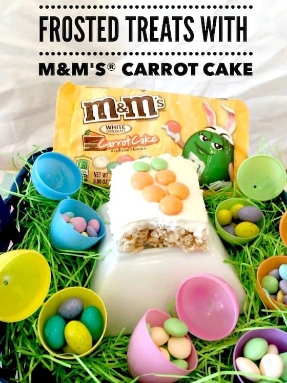 a Frosted Treats With M&M's Carrot Cake