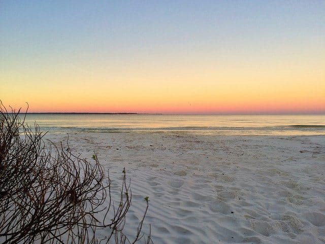a sunset