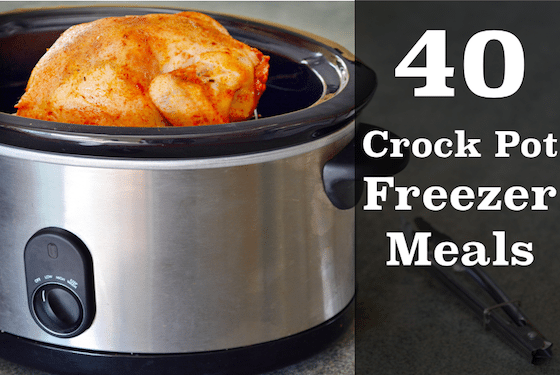 40 Crock Pot Freezer Meals #SlowCooker #dinner