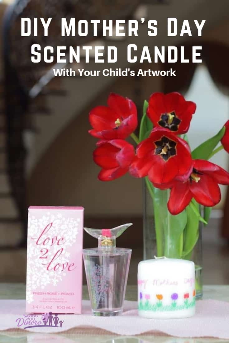 Are you looking for a DIY Mother's Day gift from kids? This is a great gift for Grandmas or moms. It's a cheap and unique homemade gift. I love that you can add your child's artwork and your favorite perfume to make it scented. 