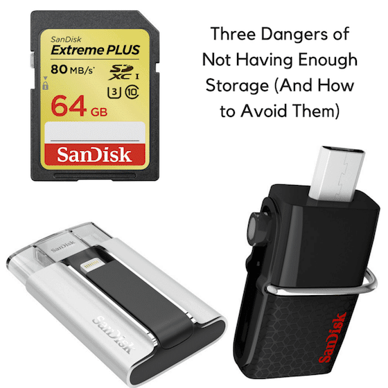 Three Dangers of Not Having Enough Storage (And How to Avoid Them) @BestBuy  @SanDisk  #SanDisk #ad