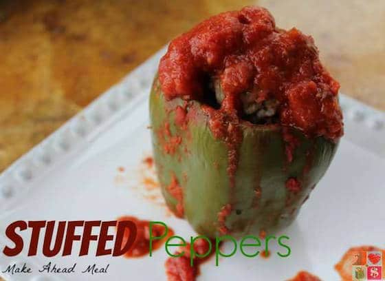 Slow Cooker Stuffed Peppers {#12DaysOf Slow Cooker Meals}