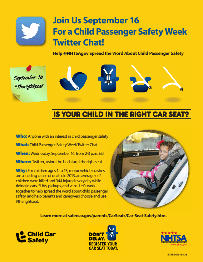 Car Seat Safety Tips Twitter Party