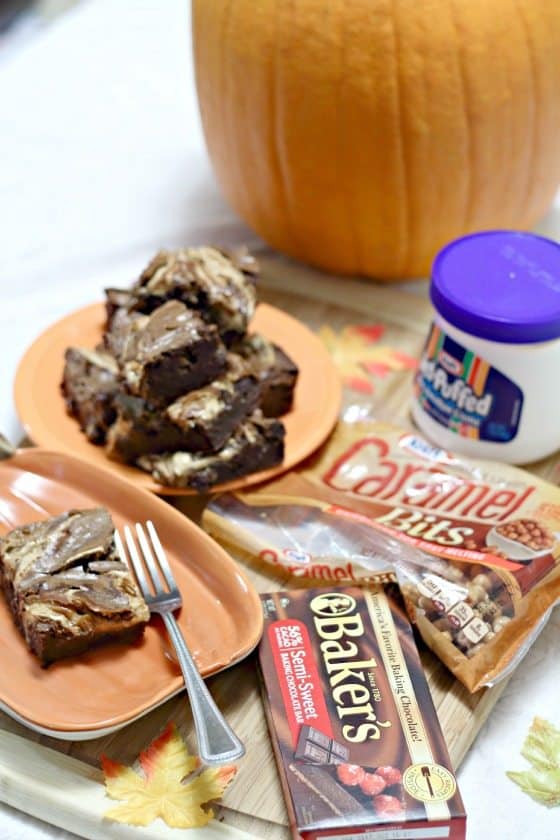 This Easy Homemade Brownies recipe will satisfy your chocolate craving. You will love the fudgy texture with swirls of caramel and marshmallows! 