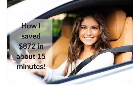 How I saved about $1000 in about 15 minutes!