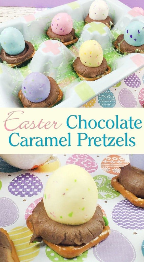 Easter Chocolate Caramel Pretzels Day 4 #12DaysOf Easter