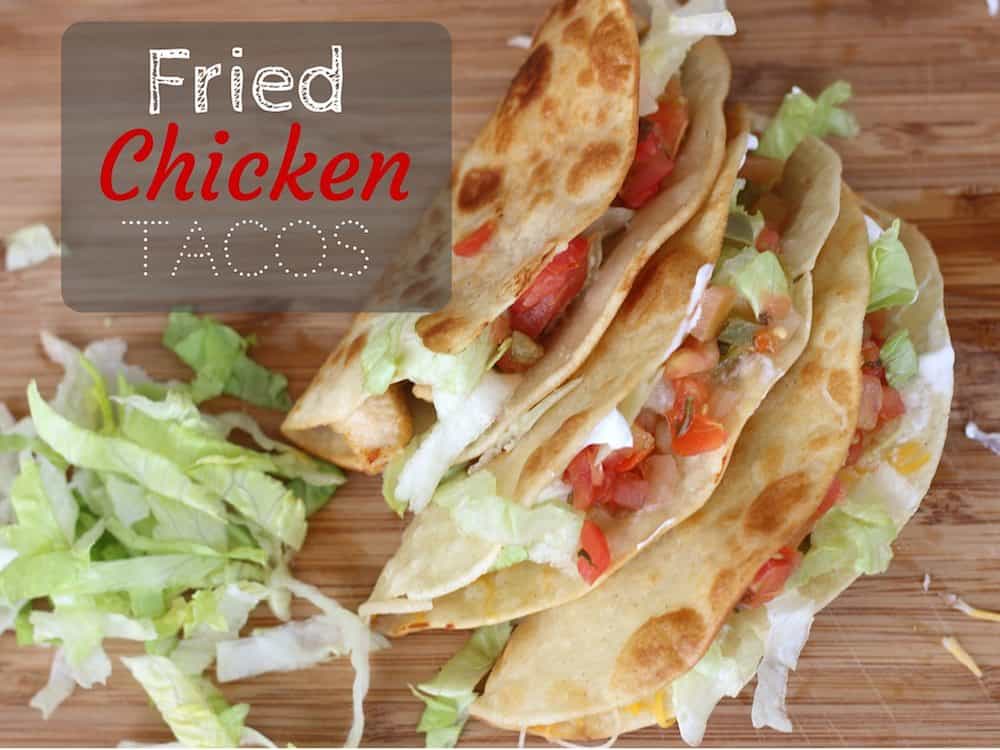 If you like crispy chicken tacos - you are going to love this easy recipe! This is going to be a new favorite recipe your whole family will love! Turn your soft chicken tacos into Fried Chicken Tacos!