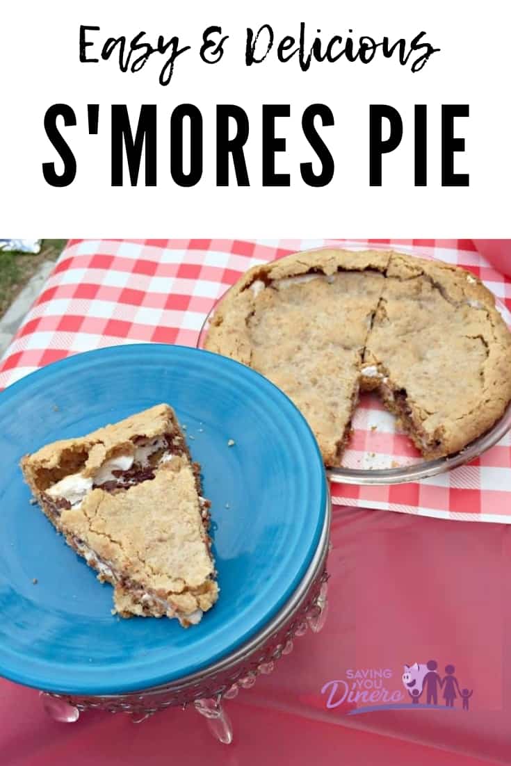 This will be your favorite Smores Recipe. You can make this S'Mores Pie Dessert in the oven. It's an easy pie you can make indoors. It's the perfect party pie! Or serve it at a summer movie night. 