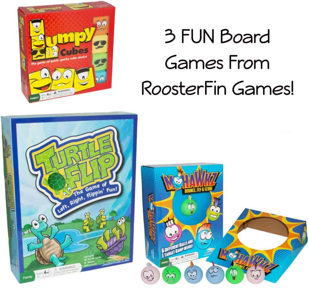 3 FUN Board Games From RoosterFin Games!