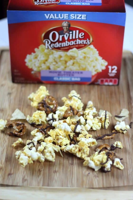 Caramel Pretzel Popcorn #AllStarSnackBar #CollectiveBias