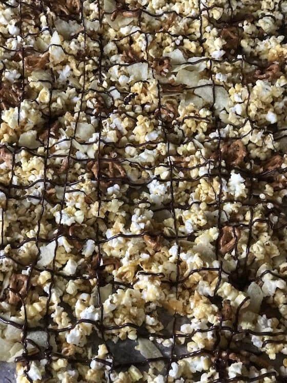 Caramel Pretzel Popcorn #AllStarSnackBar #CollectiveBias