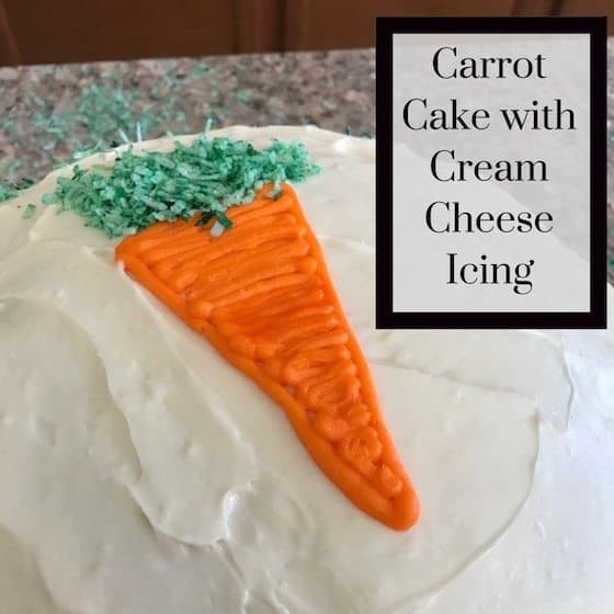 Carrot Cake With Cream Cheese Icing