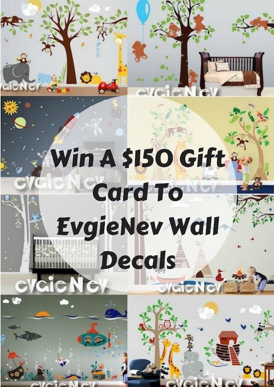 EvgieNew Wall Decals Giveaway! Win A $150 Gift Card To EvgieNev Wall Decals #WallDecals