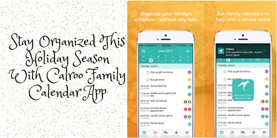 Stay Organized This Holiday Season With  Calroo Family Calendar App