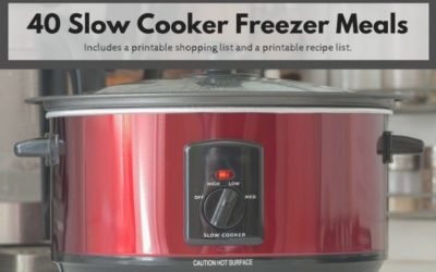 Crock Pot Freezer Meals are a great way to save time and money in the kitchen. Here are my 40 Crock Pot Freezer Meals.