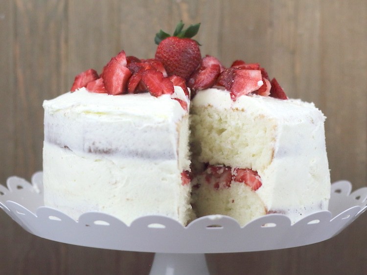 This strawberry vanilla cake is a delicious, layered dessert that combines the best of both worlds: the sweetness of strawberries and the creaminess of white chocolate. The vanilla cake layers are extra soft and are topped with a strawberry filling and white chocolate mousse. It’s the perfect cake for any occasion!