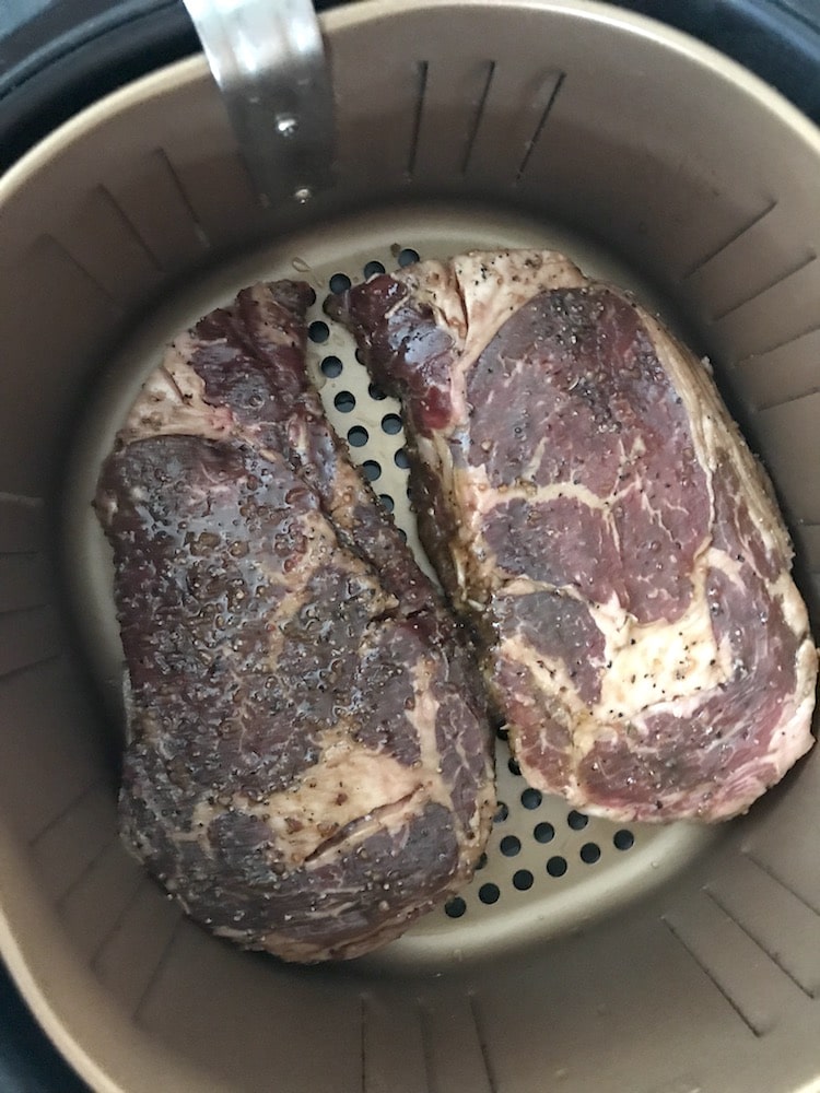 You can make a steak in your air fryer! Check out this Easy Air Fryer Ribeye Steak Recipe. It's so juicy and delicious!