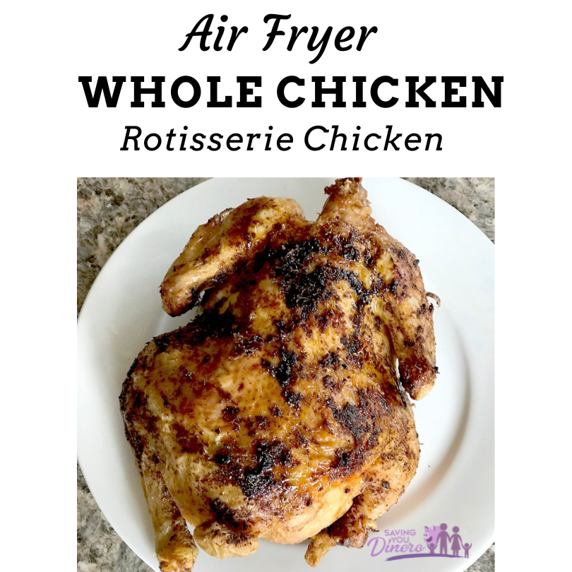 Everyone loves Rotisserie Chicken, make this easy air fryer whole chicken recipe and enjoy juicy chicken at home that the whole family will love! Rotisserie Chicken Air fryer recipes Air fryer recipes healthy chicken This is the best recipe. It's so easy and it's low carb and keto friendly. It's great to add to a meal plan and use the chicken breast, thighs, and wing meat in soups, salads, and casseroles. There's also instructions to make it in a slow cooker.