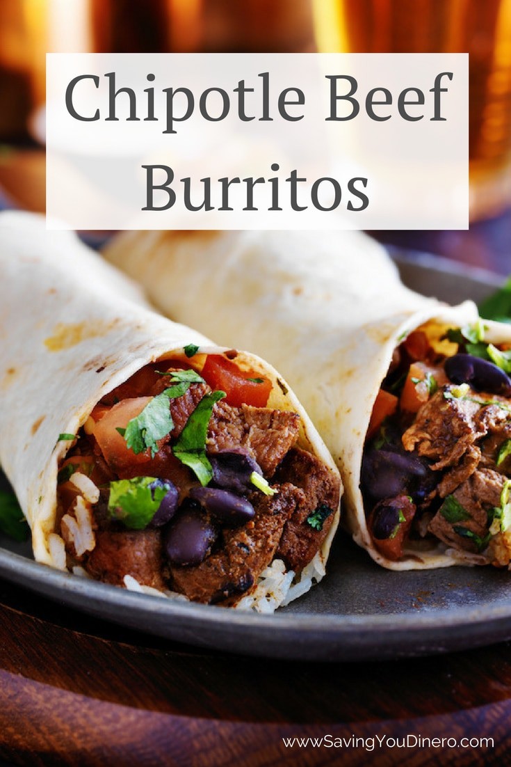 Do you love to eat at Chipotle? You need to try this copycat recipe for Chipotle Beef Burritos. You make it in your slow cooker so it's an easy dinner! It also includes a recipe for lime cilantro rice.