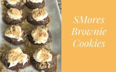 Skip the campfire and sticky mess and enjoy these Easy Smores Brownie cookies. Its the perfect combination of chocolate, marshmallow and graham crackers.