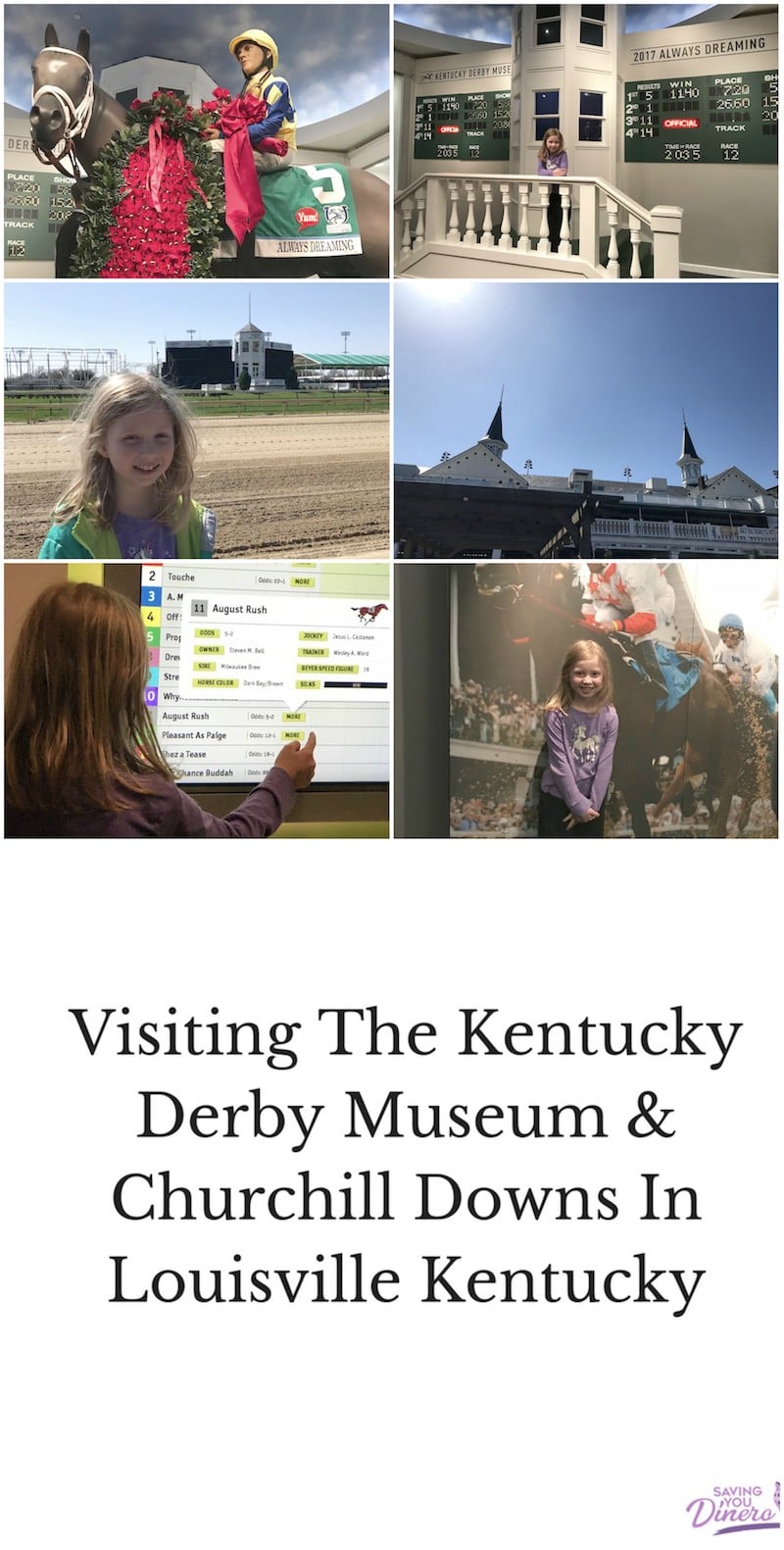 If you are planning a trip to Louisville Kentucky add a stop to the Kentucky Derby Museum at Churchill Downs. It's a very cool experience.
