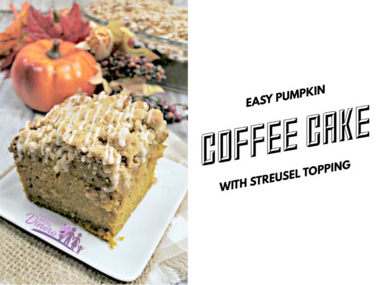 If you love all things pumpkin you have to try this Easy Pumpkin Coffee Cake With Streusel Topping. You will love these flavors!