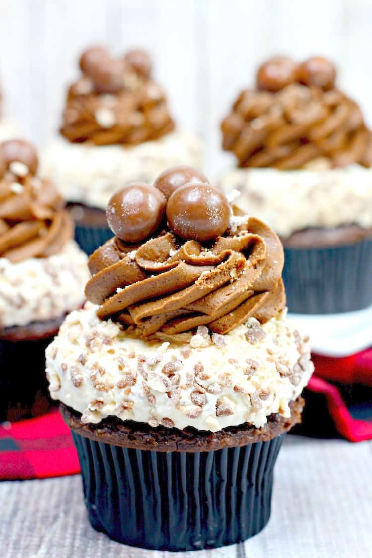 Whopper Cupcakes - Outrageous Cupcake With Lots Of Chocolate & Whopper Flavors!