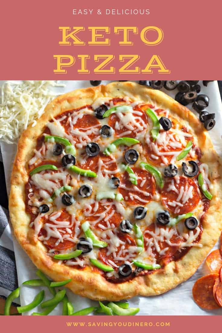 This recipe for Fathead Pizza Crust (Keto Recipe) is easy and delicious. It's also low carb and gluten free. Enjoy it for dinner or lunch!