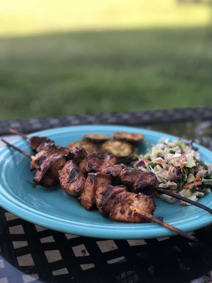 Easy Sticky Chicken Kabob Recipe - Saving You Dinero