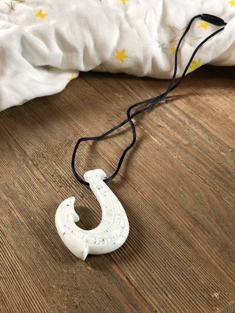 Fish Hook Chew Necklace & Shark Tooth Silicone Chews - Saving You Dinero