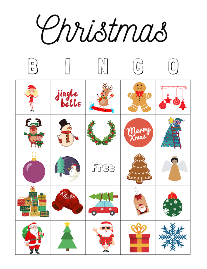 Free Christmas Game Printables for Kids including I Spy, Christmas Maze, Christmas Crossword Puzzle, and Christmas Word Search.