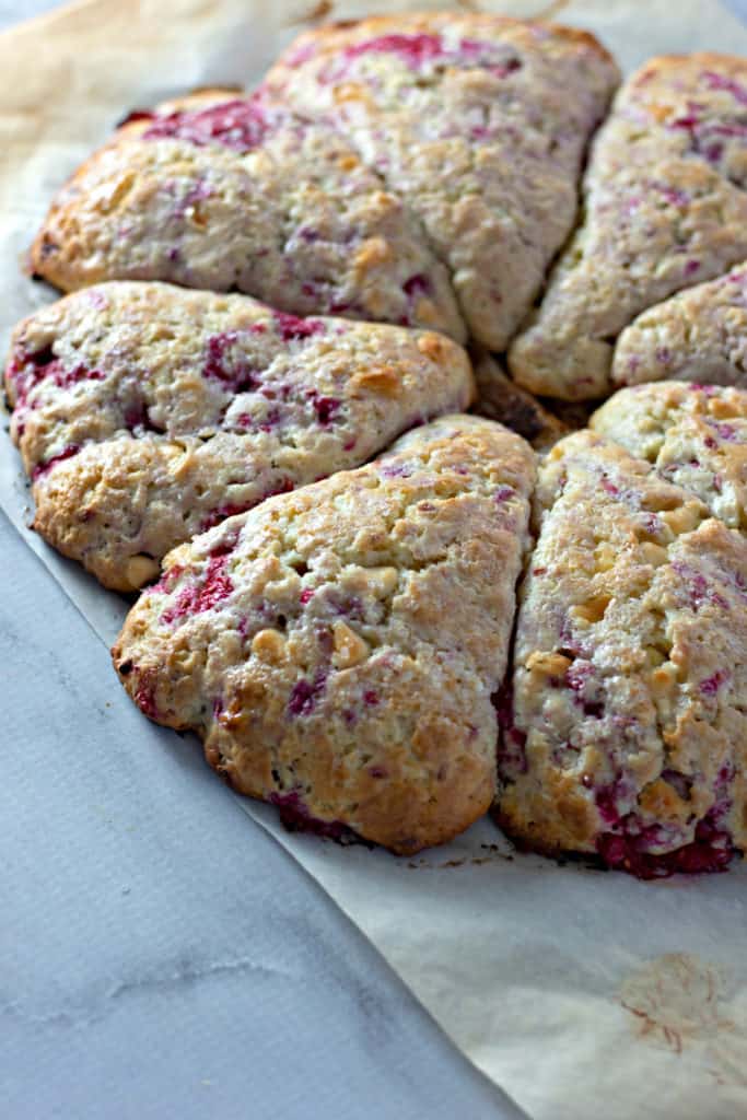 If you are looking for an amazing sweet treat - you must try these Raspberry White Chocolate Scones. Enjoy these scones warm with a cup of coffee!