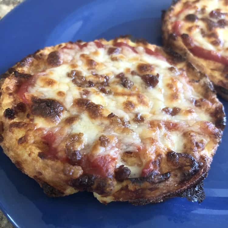 This is the best Pizza Chaffle Recipe. You can use it as a base for a chaffle pizza or make a sandwich or burger with it.