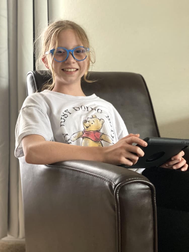 Protect your kids eyes from over exposure to blue lights from their devices with Blue Light Blocking Glasses For Kids From Blue Light Kids.
