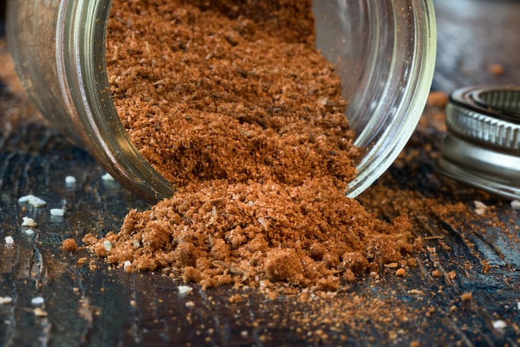This is the best Chicken Spice Rub recipe! It's perfect to sprinkle on any part of the chicken, roasted potatoes or vegetables!