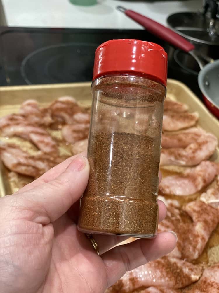 This is the best Chicken Spice Rub recipe! It's perfect to sprinkle on any part of the chicken, roasted potatoes or vegetables!