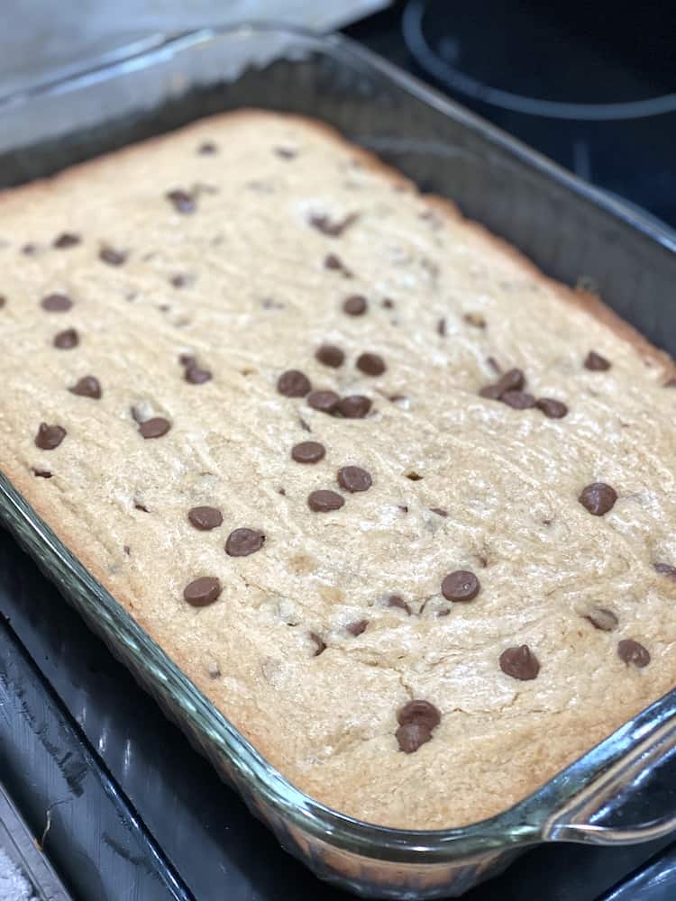 You are going to love this Blonde Brownie Recipe! Change up the chips to make it your own creation and add your favorite nut!
