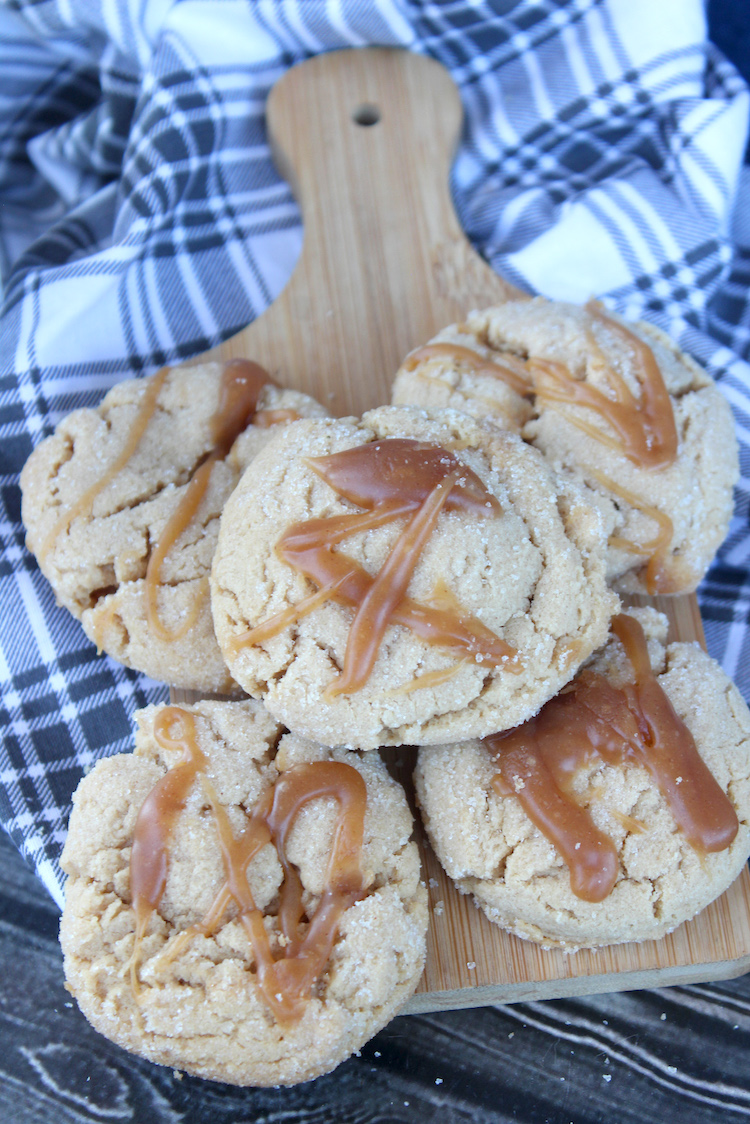 You will love this Peanut Butter Sugar Cookie Recipe! It's sugar + peanut butter for a soft and chewy cookie. 