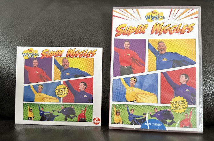 Now available - The Wiggles - Super Wiggles CD and DVD Calling all Superheroes! With 22 new songs and a new character Tsehay as the yellow Wiggle!