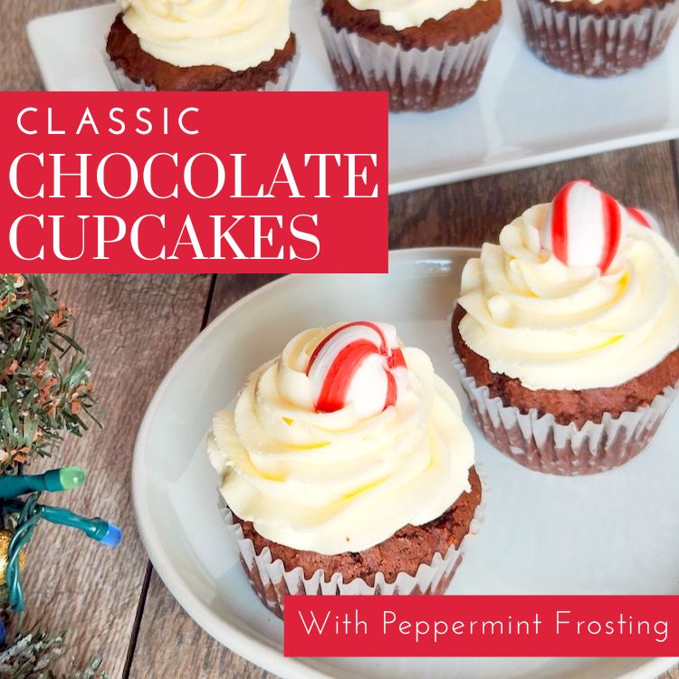 When you want to make homemade cupcakes - you need to have this Classic Chocolate Cupcake Recipe! It's good with so many different frostings!